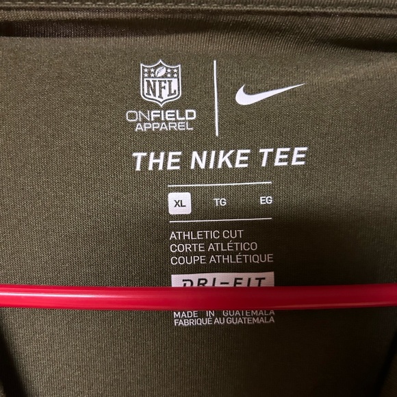 New England Patriots Salute to Service Nike L/S Tee Shirt (Men's XL) Green - Picture 3 of 5